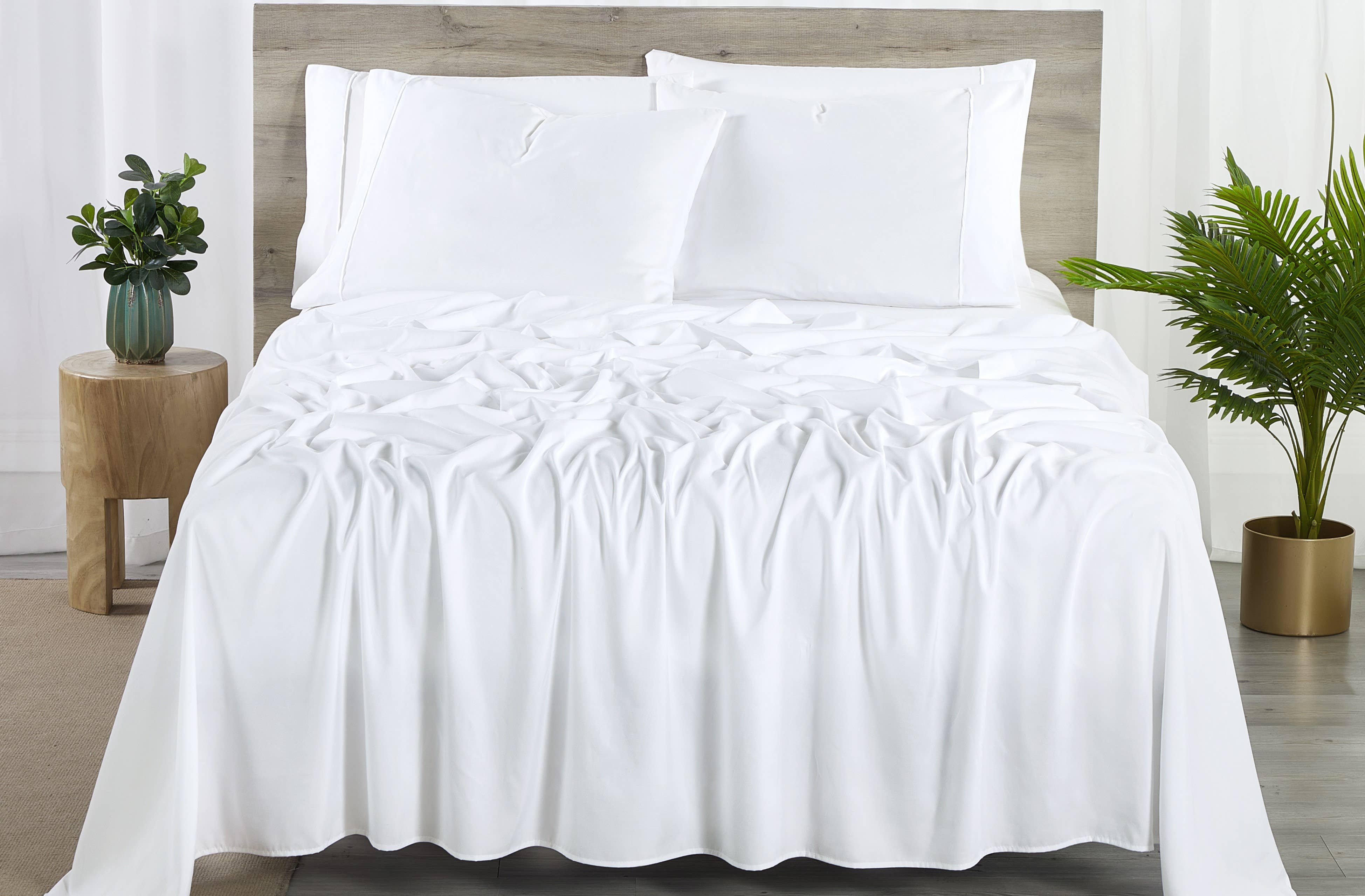 Bed Bath Fashions - Wholesale Sheet Set - Bibb Home 2000 Count 6-Piece Bamboo Sheet Set with Suregrip6