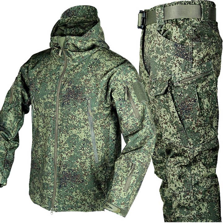 Ecovear - Wholesale Jacket - Men's - Camo Mens Outdoor Forces Jacket Soft Shell Tactical Suits6