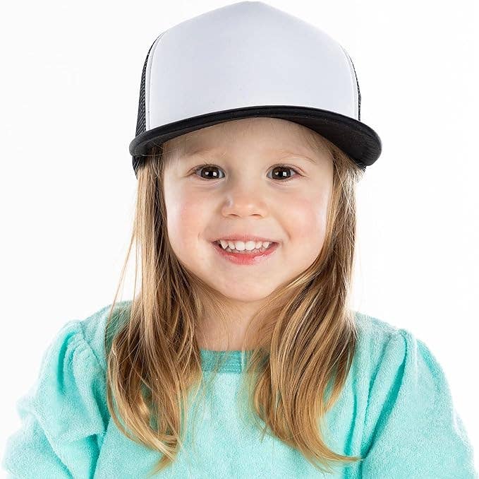 Funky Junque – Engroshandel Hue - Børn – Børn/Todd/Spædbarn Flad Brim Hat - Sort/Hvid3