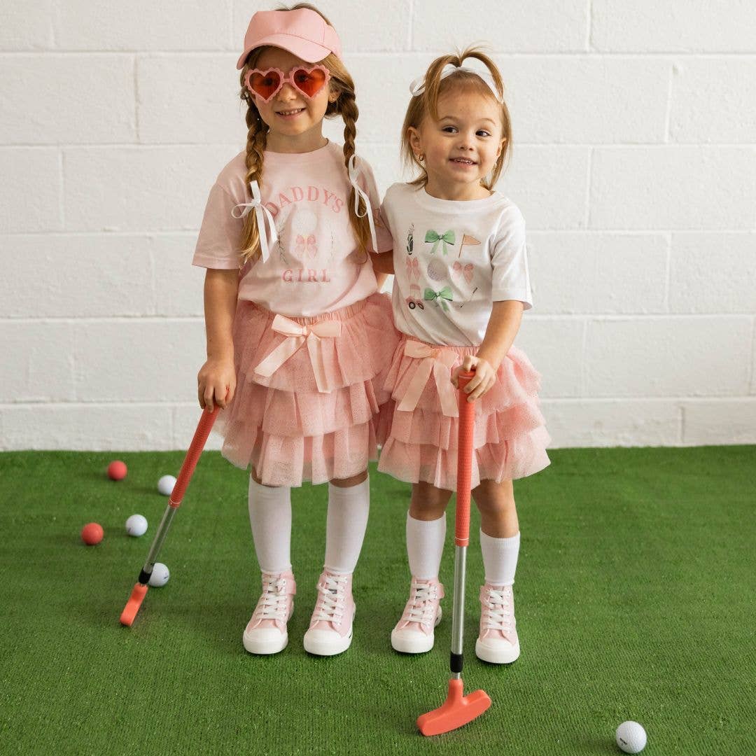 Sweet Wink - Vendita all'ingrosso Maglietta serigrafata - Bambini - Maglietta a Maniche Corte Coquette Golf Girl - Primavera 20253