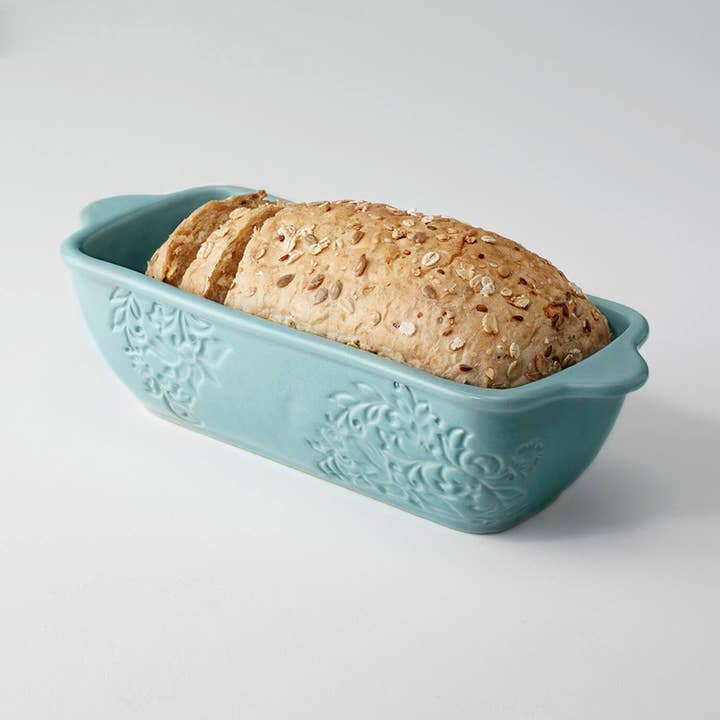 Upper Crust Ceramic Loaf/ Baking Dish – Aqua Blue for wholesale by Indriya Home