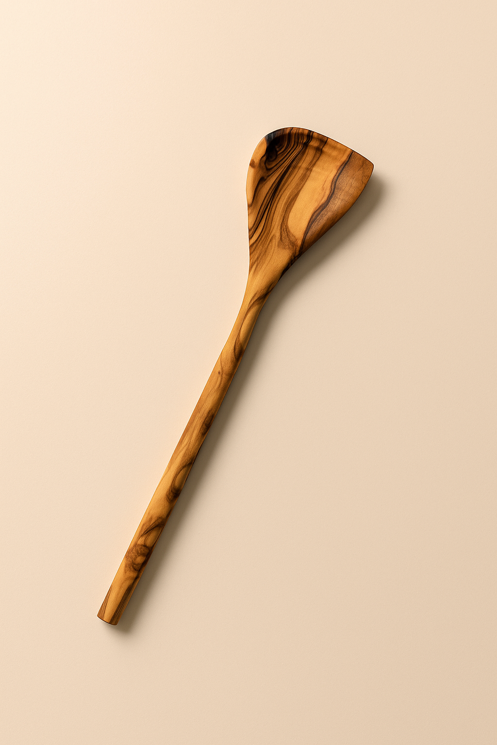 GHARYAN Stoneware & Olive Wood Tableware | Canada - Vente Cuillère de cuisine - Cuillère pointue en bois d'olivier naturel0