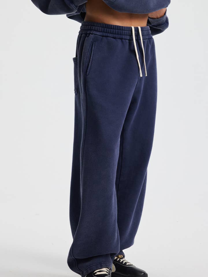 Sodalemon - Venta al por mayor Conjunto de ropa deportiva - Mujer - Pantalones de chándal gruesos de aspecto desgastado con forro polar.7