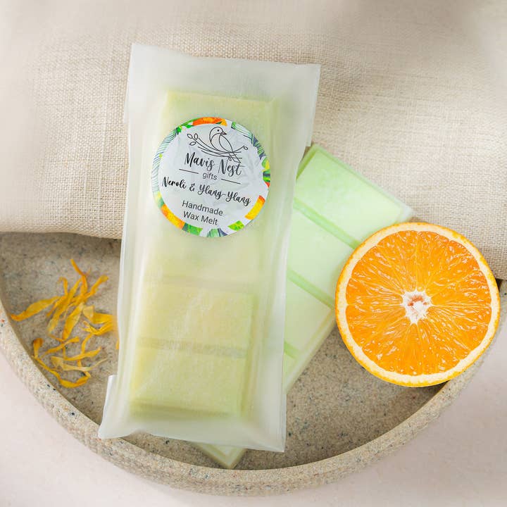 Neroli en Ylang Ylang Wax Melt voor wholesale door Mavis Nest Cosmetics & Gifts