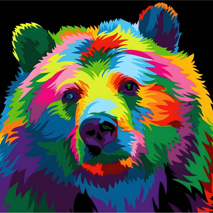 Popkonstbjörn för wholesale av Paint Your Numbers