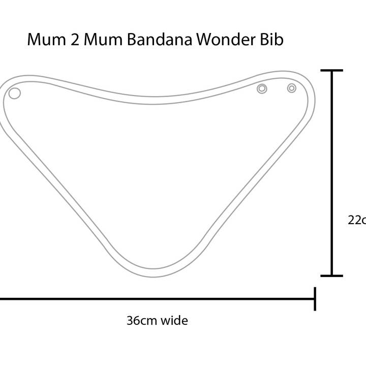 Baby&More Ltd – wholesale Bandanahaklapp – Mamma 2 Mum Teether bifogade Bandana Wonder haklapp - 6 färger10