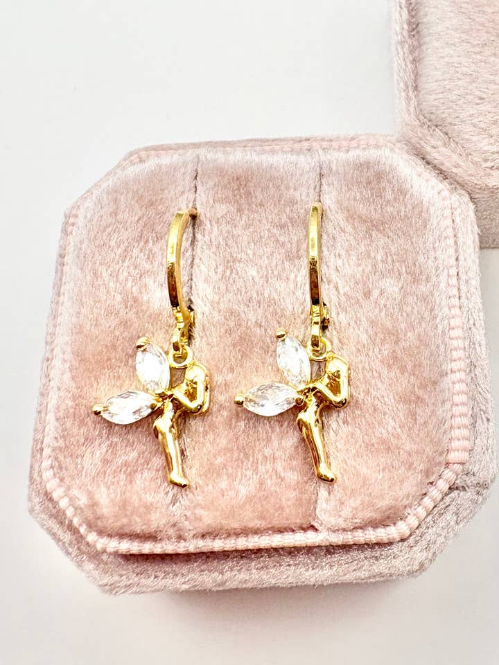 Kids Fairy Charm Huggie Hoop Earrings For Kids for wholesale by Candi Co Jewellery