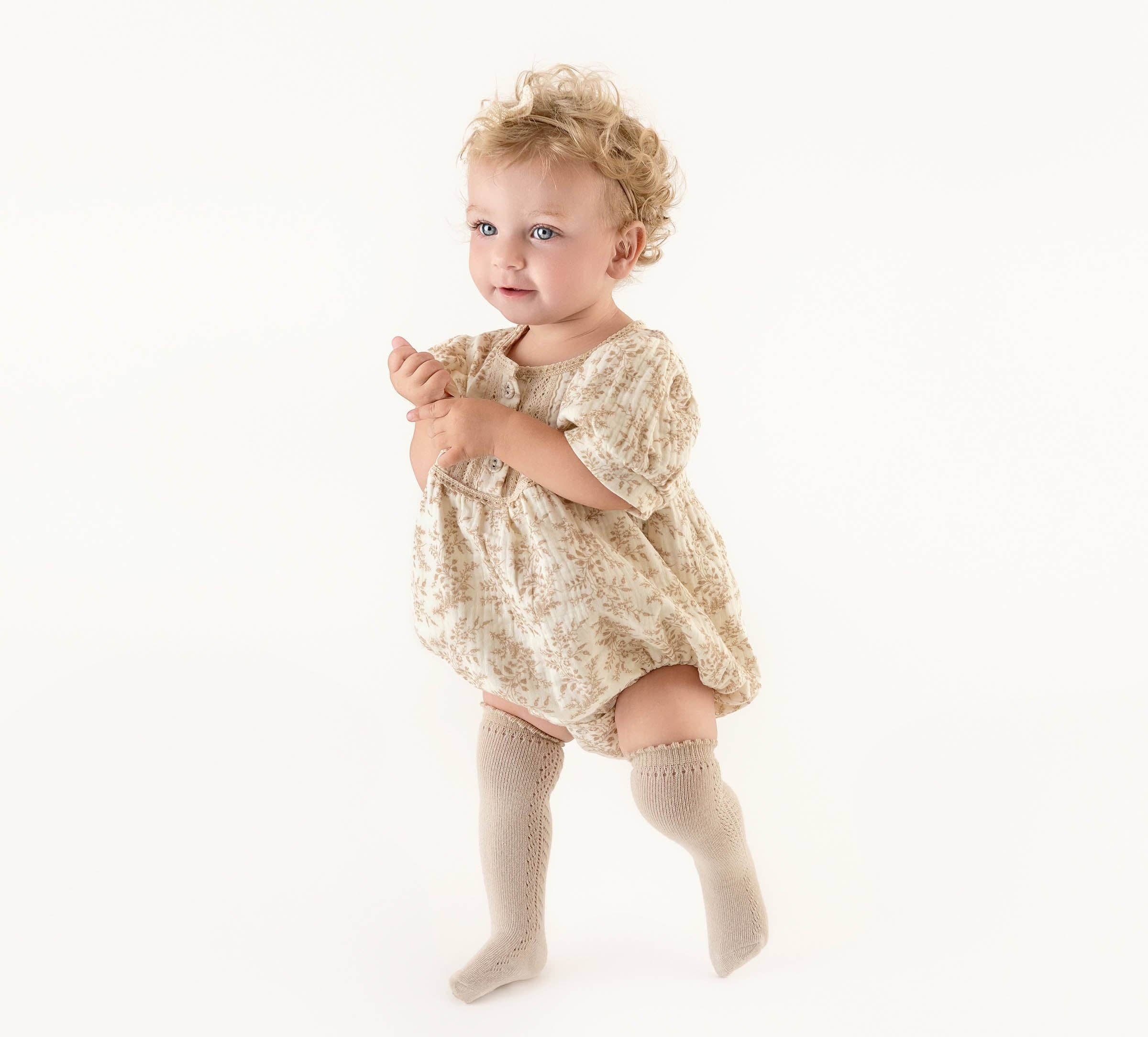 OLIVE & CRADLE - Vente Ensemble de vêtements – bébé - Ensemble Combinaison à Manches Courtes Elodie1