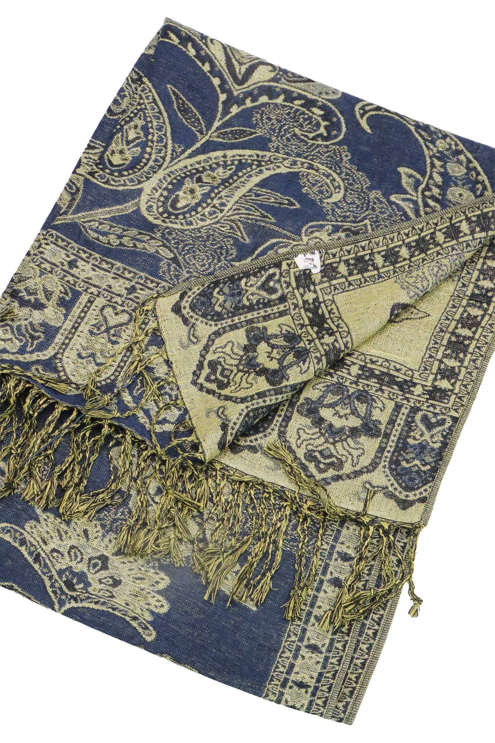 Assorted Paisley Vineyard Metallic Twist Pashmina Shawl for wholesale on Faire11