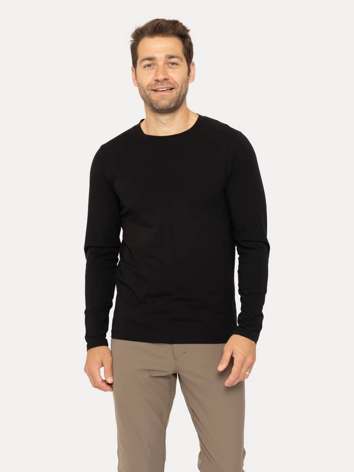 Mono B - Wholesale T-Shirt - Men's - Pima Cotton Blend Long Sleeve