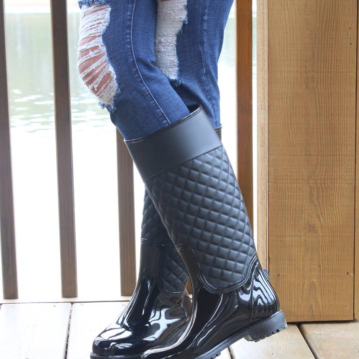 WOOTIE Fashion Women Tall Rain Boots for wholesale by Wootie