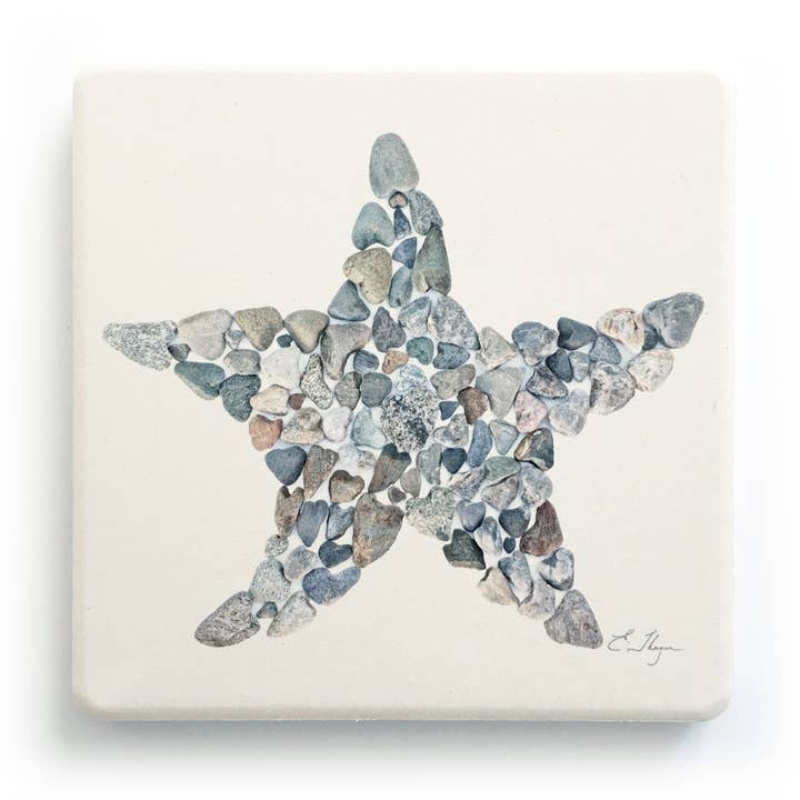 Coastal coasters | Starfish coasters for wholesale by Love Rocks Me®