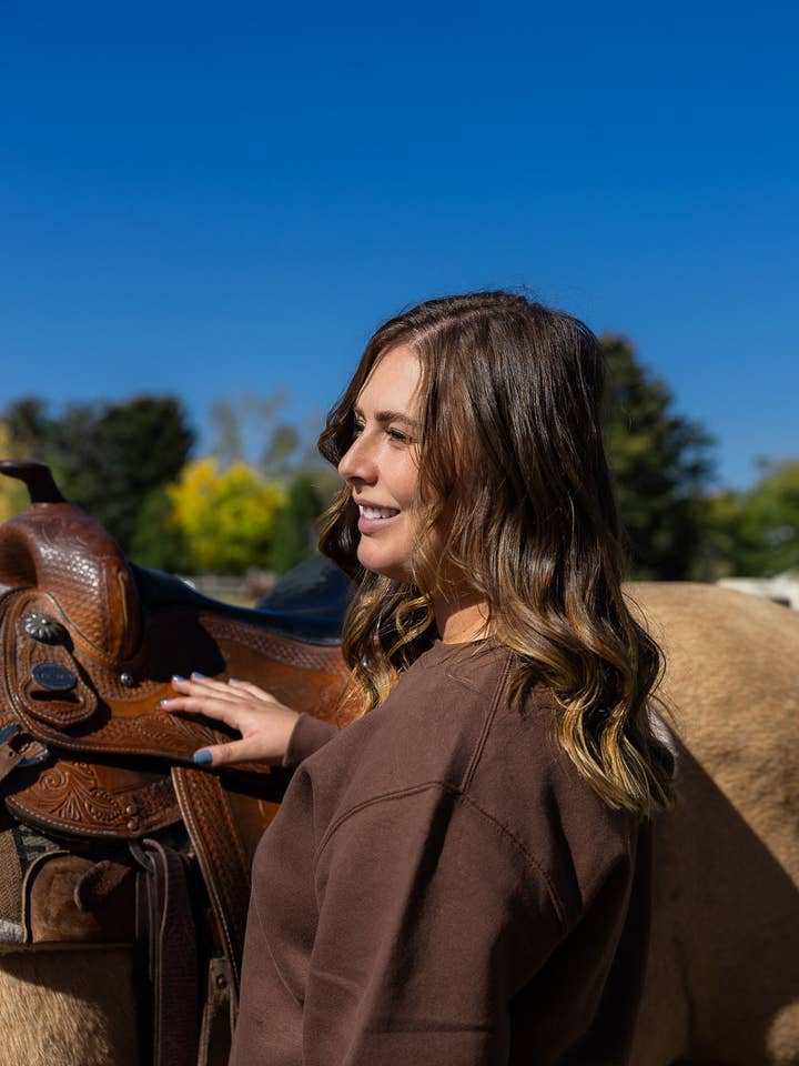 Bridle Up Hope Shop - Wholesale Sweatshirt - Women's - Chestnut Charm Sweatshirt4