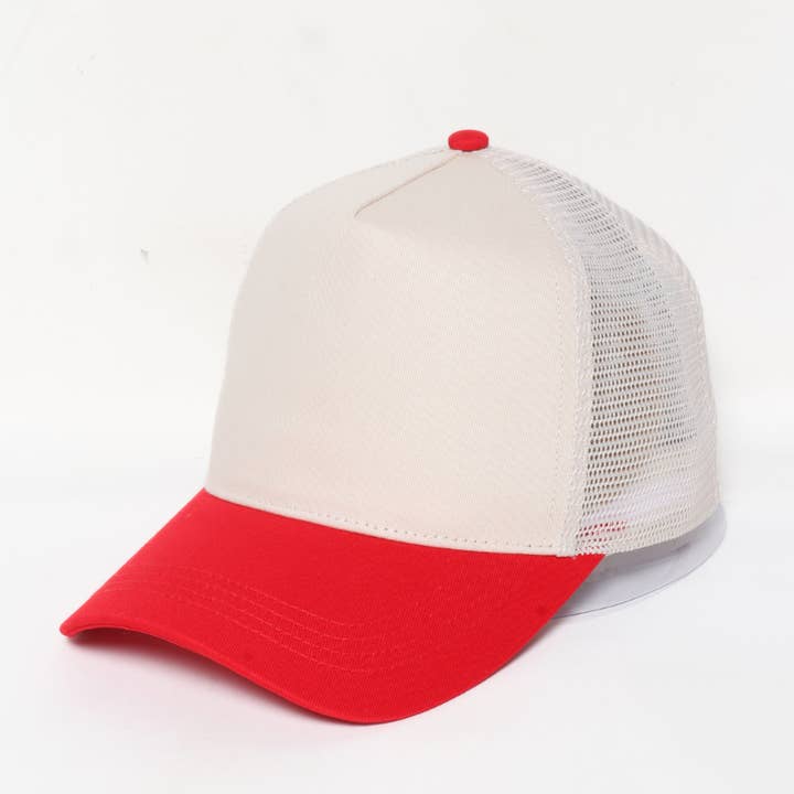 David And Young - Wholesale Trucker Hat - Unisex - 5 Panel Two Tone Mesh back Baseball Cap