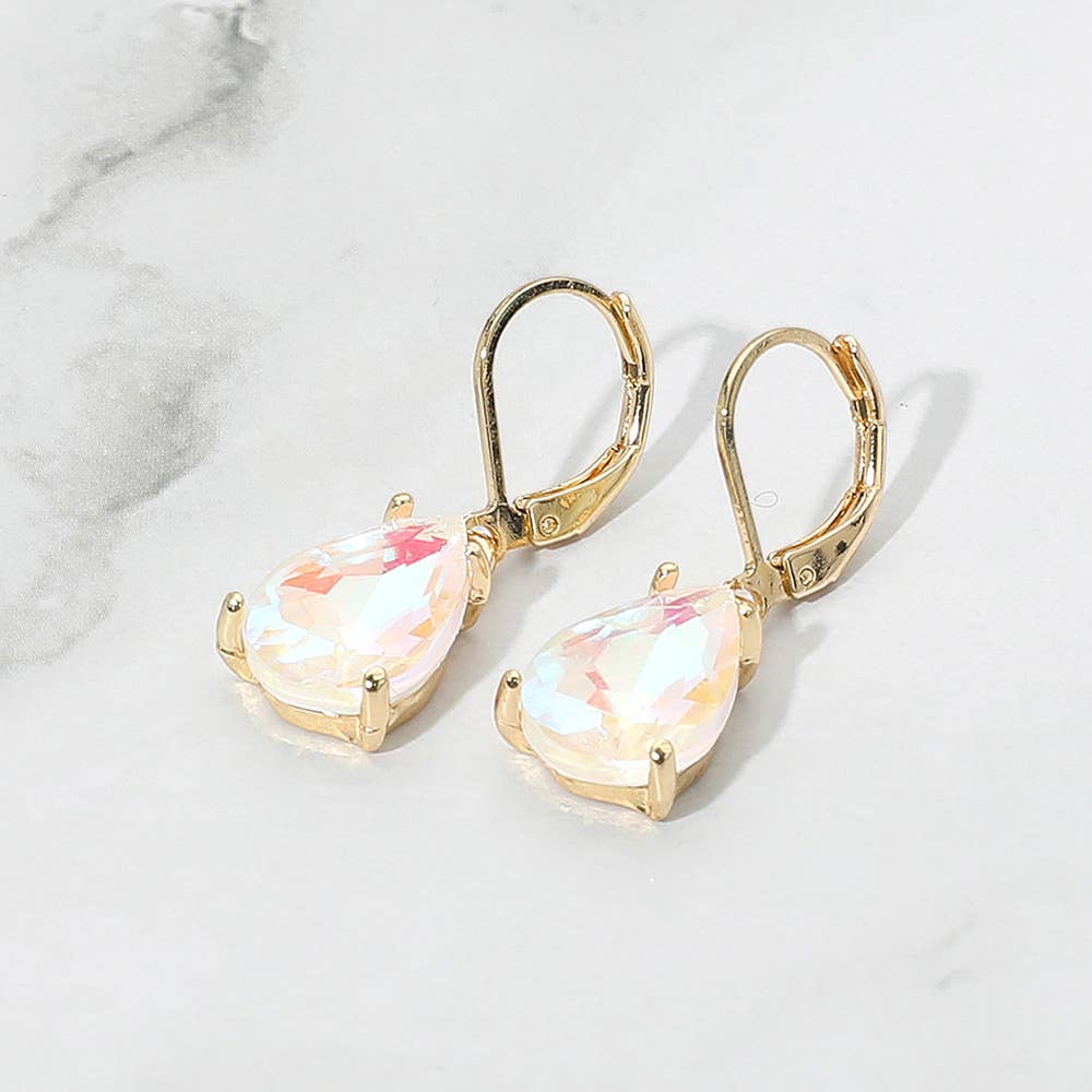 Sensibling Corp. - Wholesale Dangle Earrings - Teardrop Glass Stone Drop Dangle Earrings13