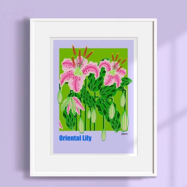 Westmount Art UK - Wholesale Art Print - Oriental Lily Art Print - Unframed