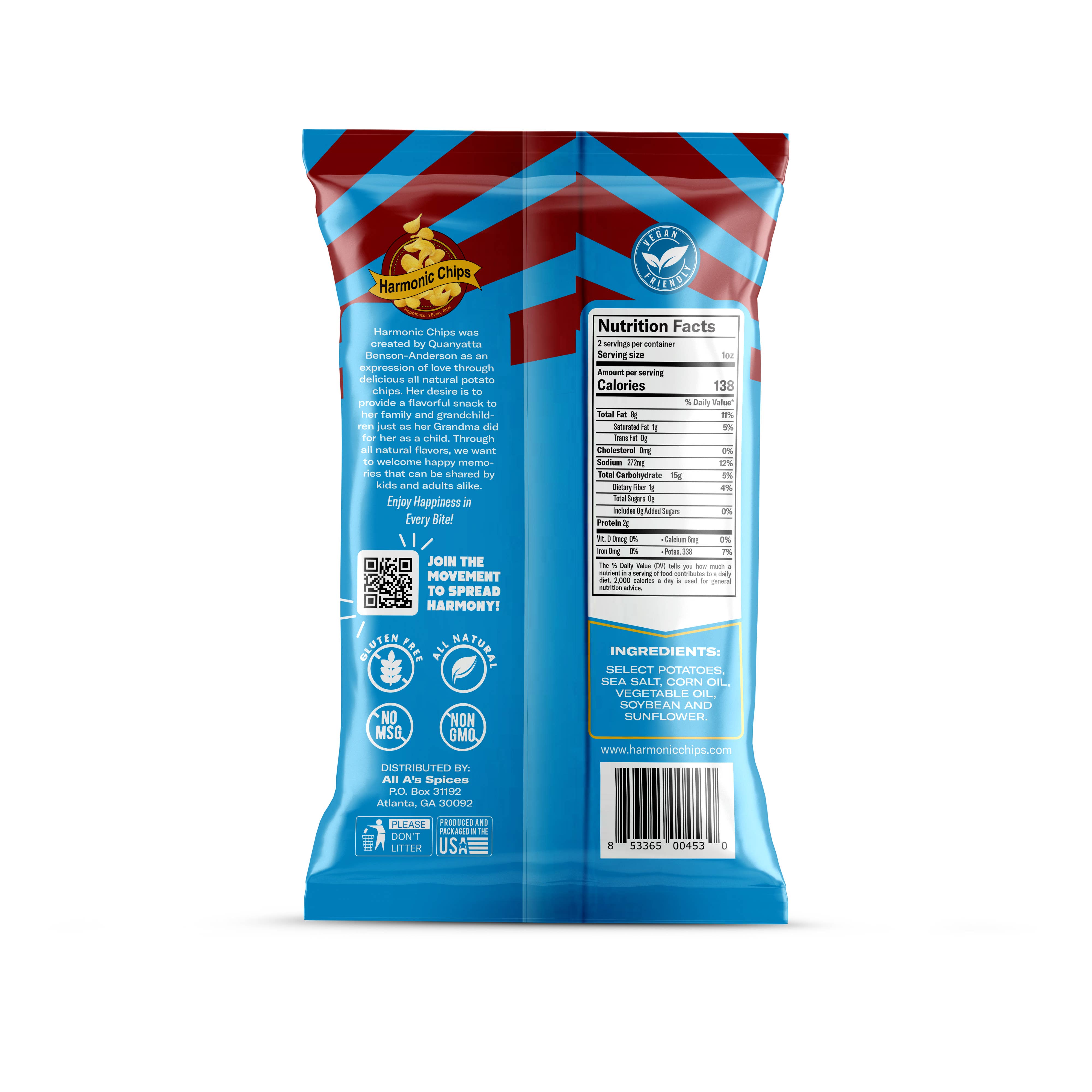 Harmonic Chips LLC - Wholesale Chips - Harmonic Chips Sea Salt1