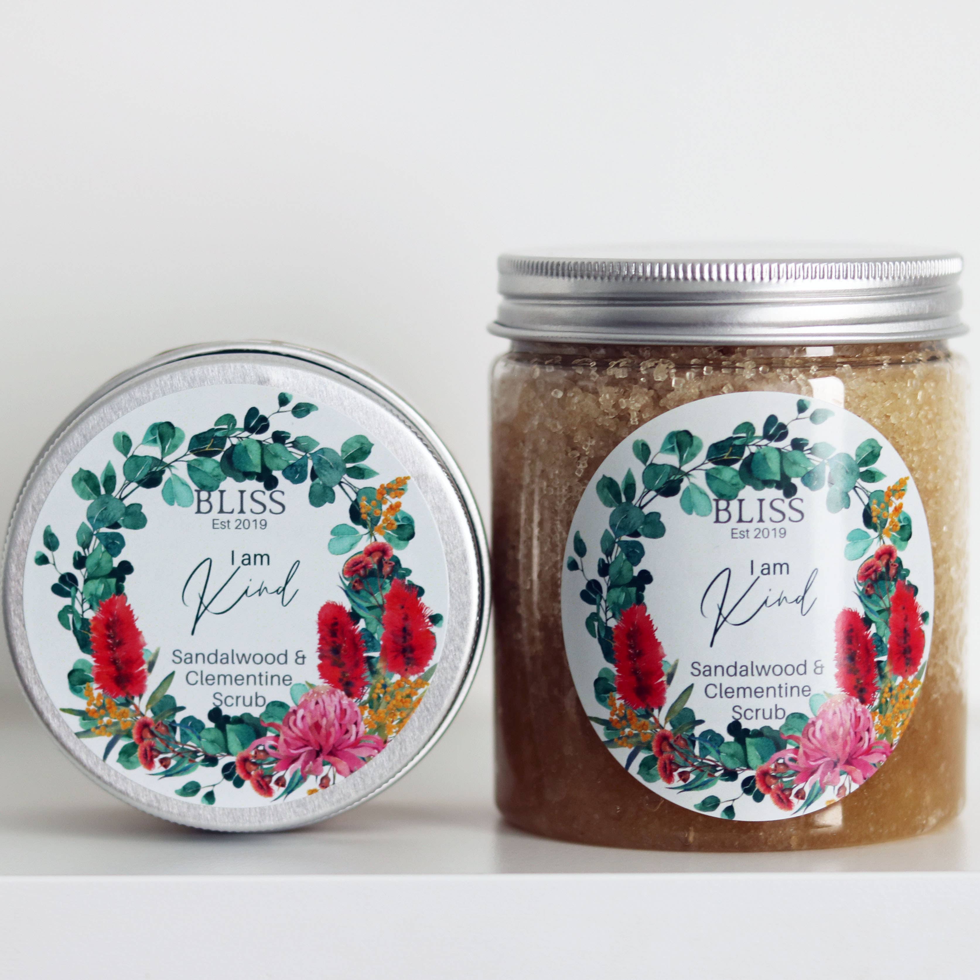 BLISS by Waddell & Co - Wholesale Body Scrub/Exfoliant - Sandalwood & Clementine Sugar Scrub - I am Kind2