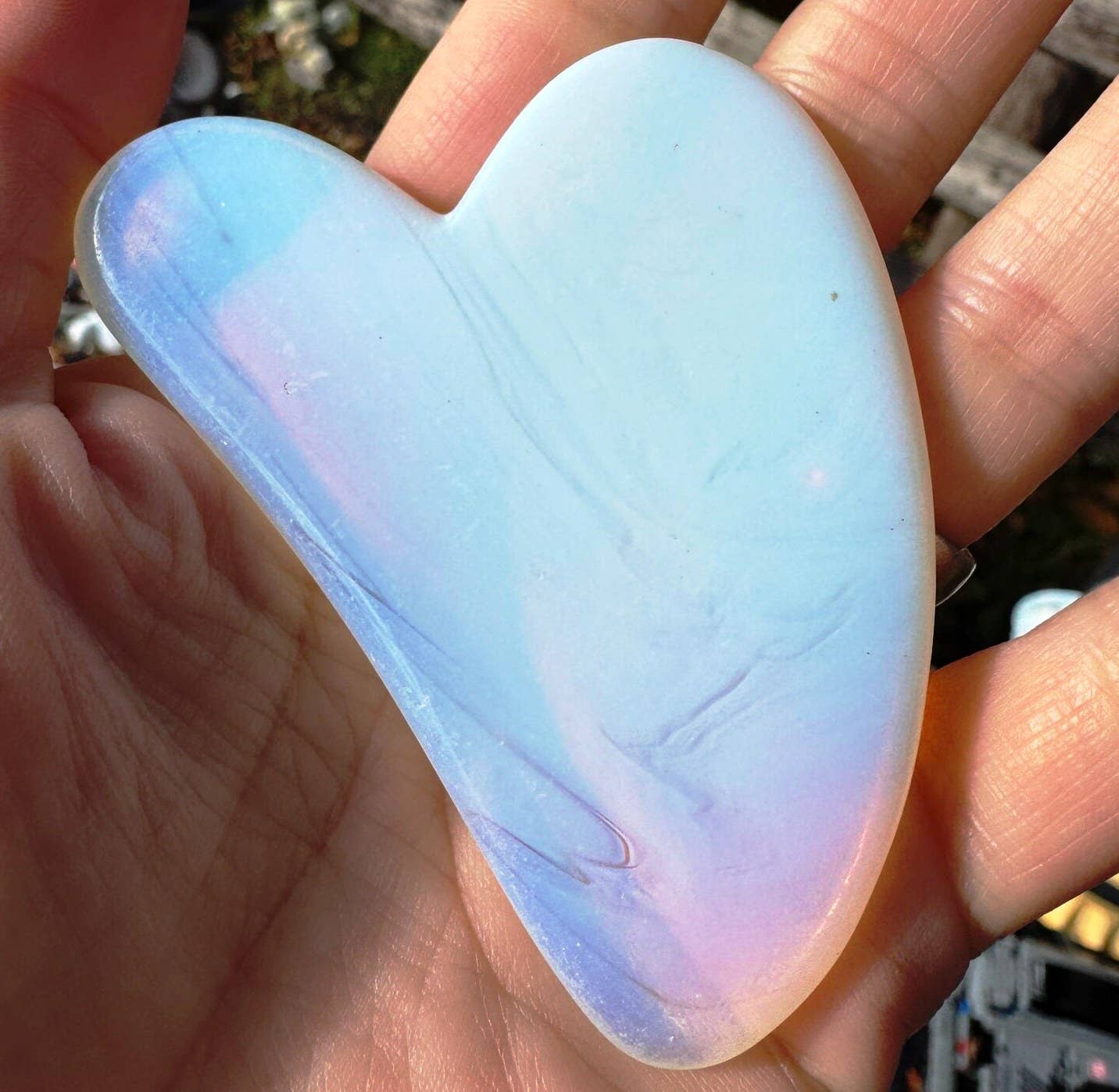 Elf Kendal Hippies - Wholesale Gua Sha Tool - Gua sha gemstone facial massager crystal gua sha heart stone23