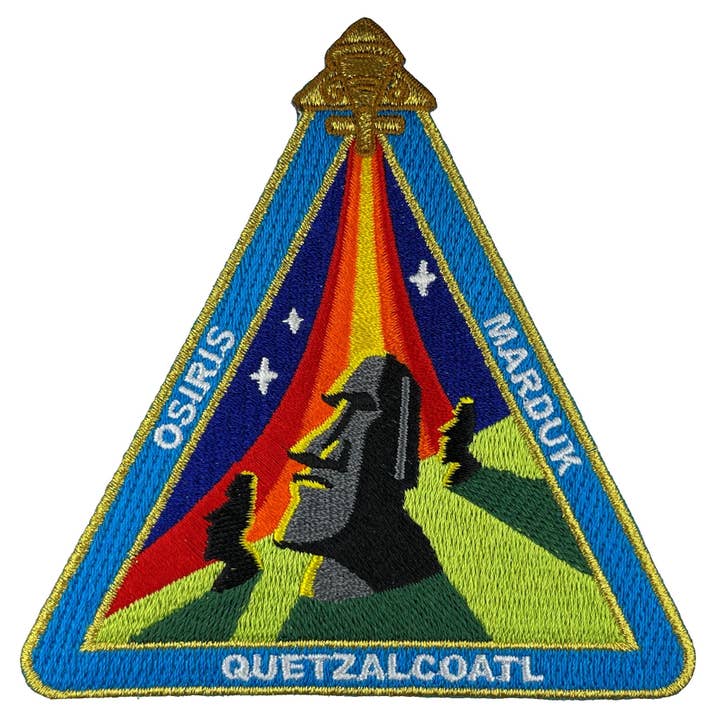 Easter Island Outpost - Ancient Astronaut Mission Patch for wholesale by Monsterologist