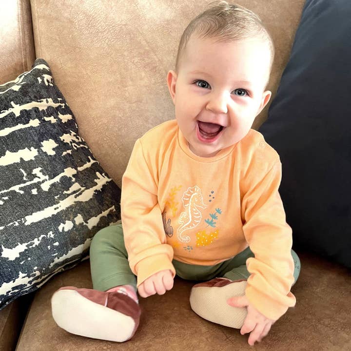 Sudadera bebé Seahorse Bamboo Organic para venta al por mayor de Bebekish