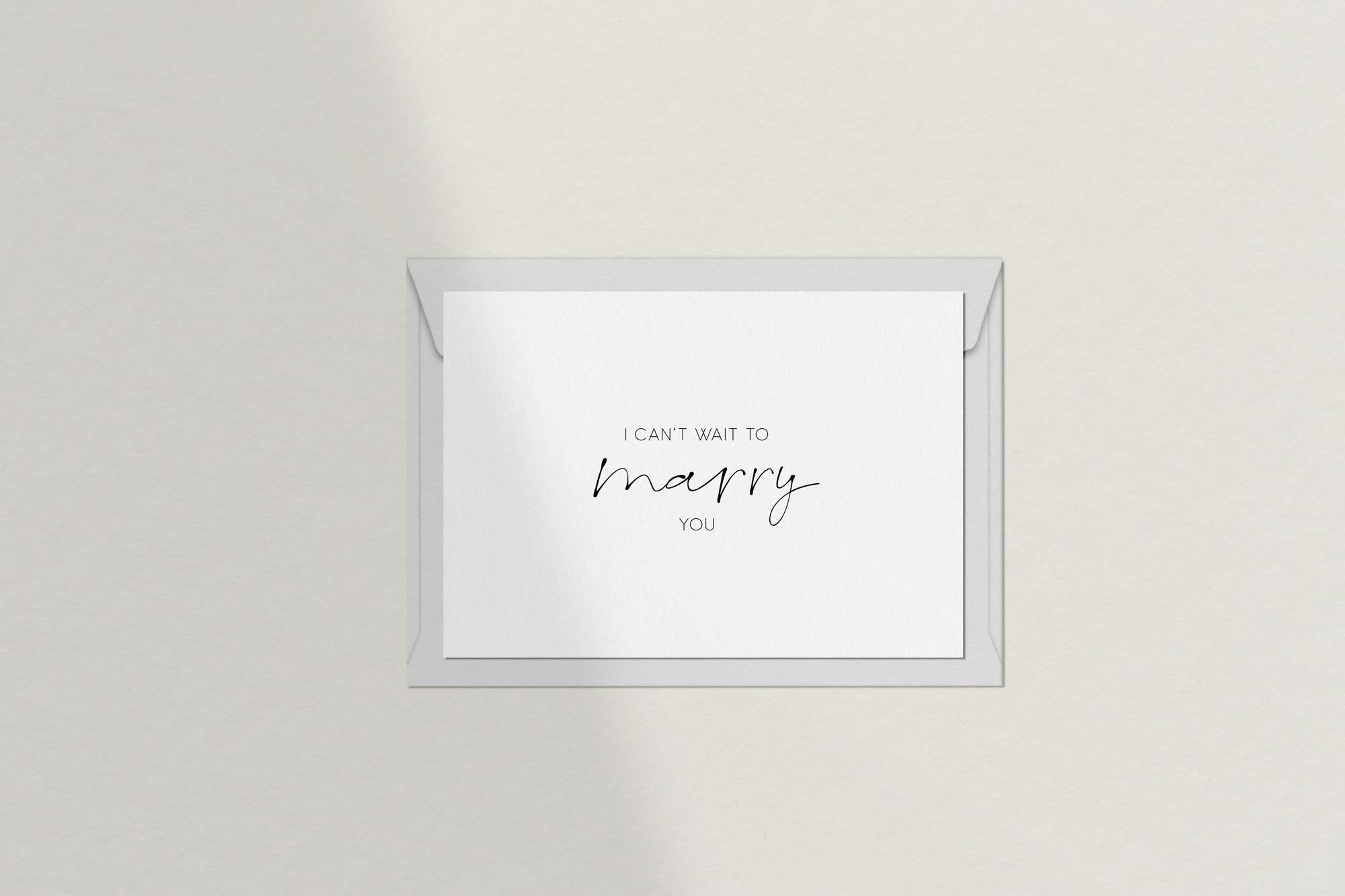 Debblschebbl Design Studio - Wholesale Postcard - I Can't Wait to Marry You Postcard