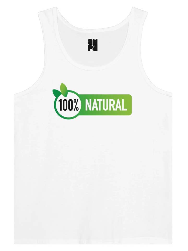 100% Natural - Premium Unisex Tank Top for wholesale by Amp'd Apparel Company