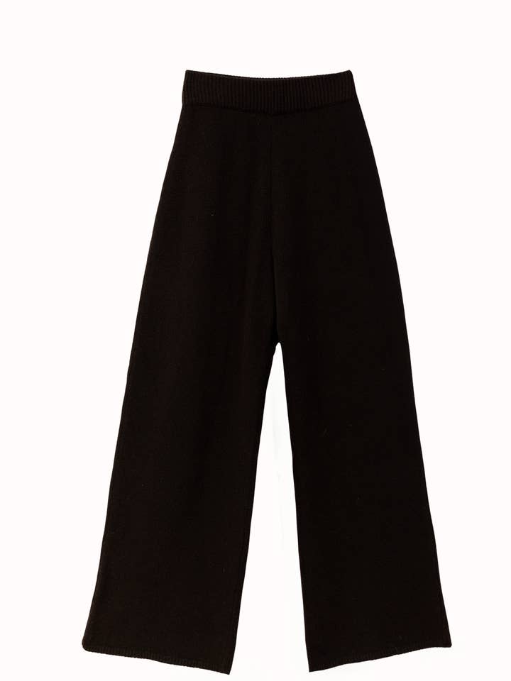 WIDE LEG PANTS CASHMERE/SILK for wholesale by PURA Clothing