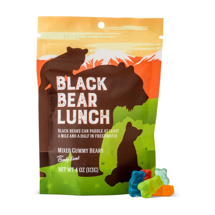 Genesee Candy Land - Wholesale Gummy - Black Bear Lunch (Mixed Gummi Bears)1