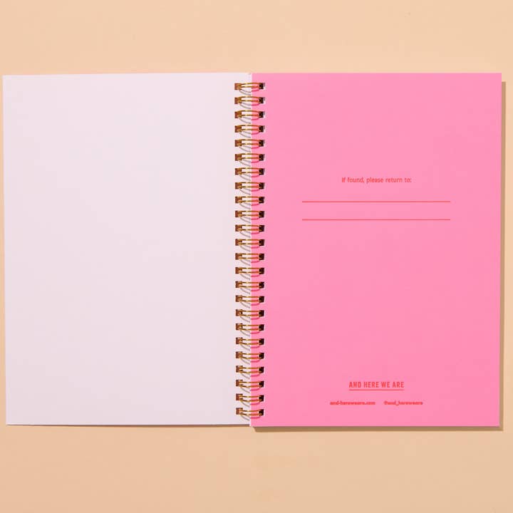 And Here We Are - Wholesale Notebook - Blume Quilt Floral Letterpress Spiral Notebook- Made in USA - Crafty, Sewing, Quilting, Embroidery, Floral Pattern - Stocking stuffer, Holiday, Gift Guide2