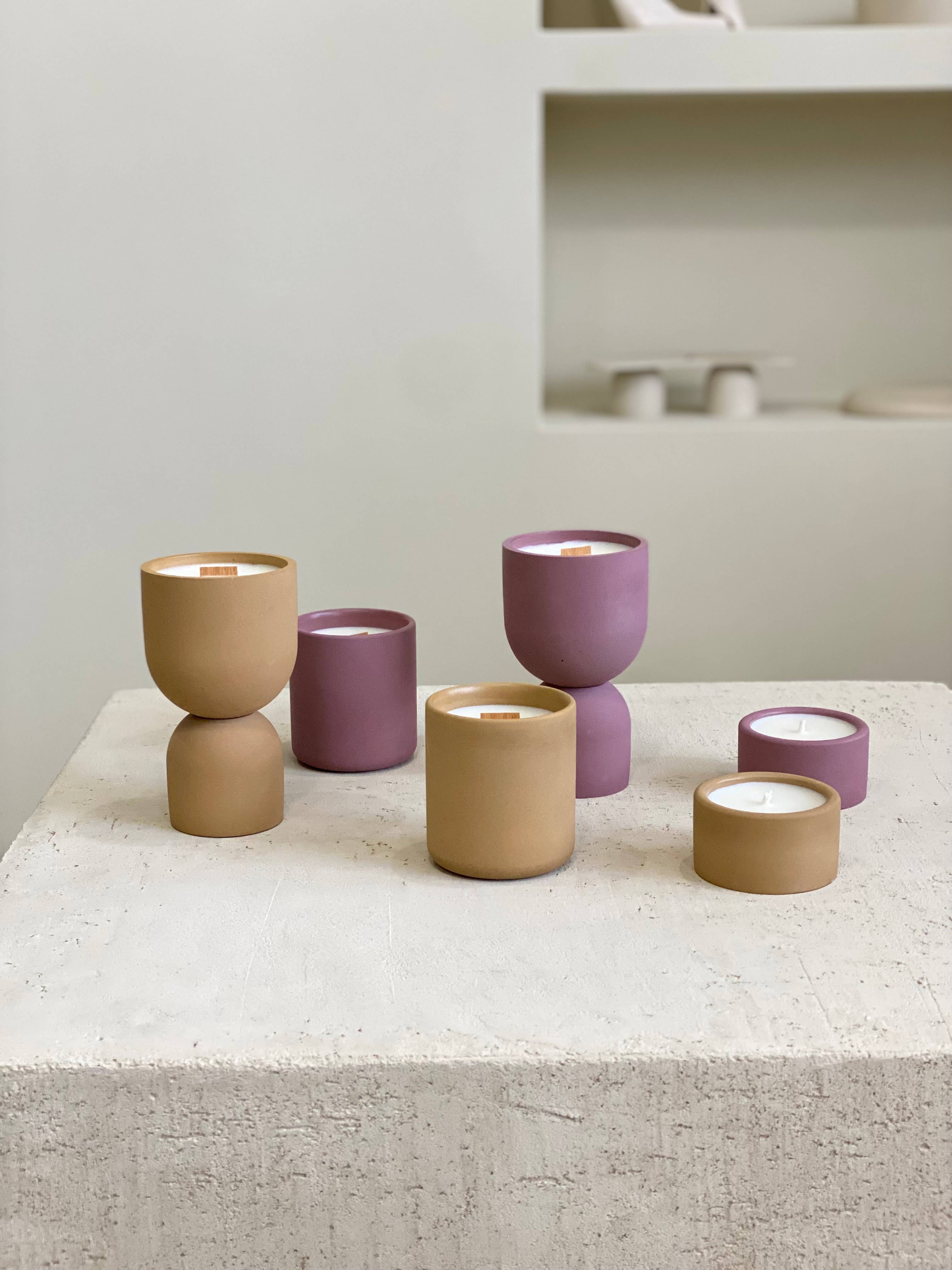 ZOA concept - Vente Bougie en bocal - Bougie en béton alvéolée fabriquée à la main | Parvi4