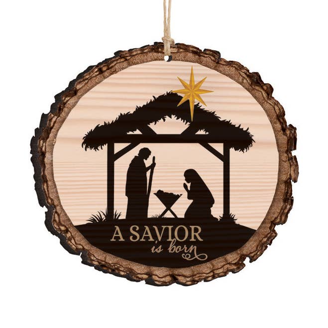 A Savior Is Born Barky Ornament ORN0030 for wholesale by P. Graham Dunn