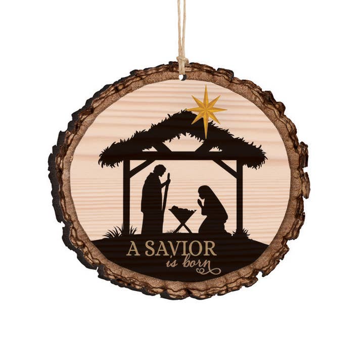 P. Graham Dunn - Wholesale Ornament - A Savior Is Born Barky Ornament ORN00300