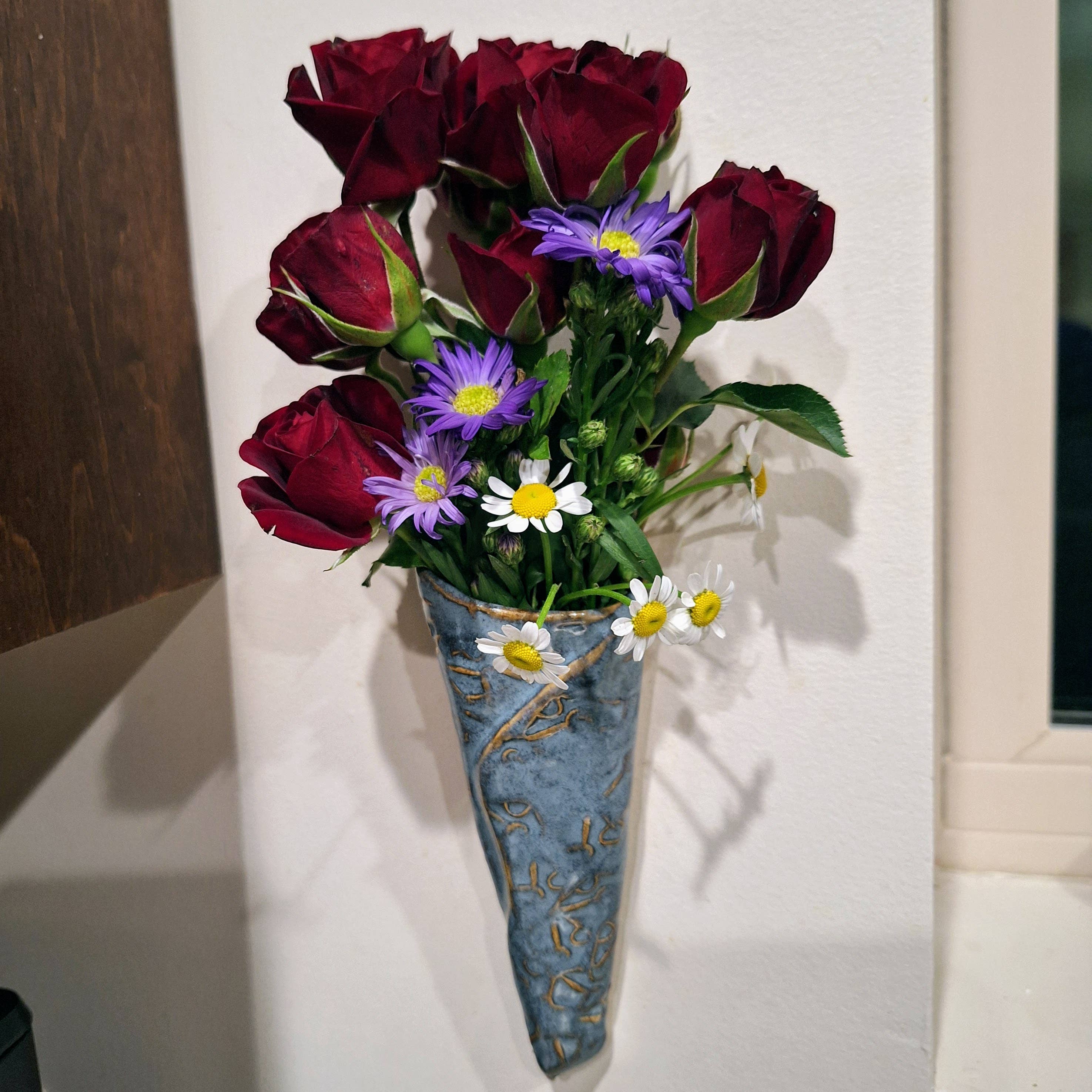 Plays in Mud Pottery - Wholesale Wall Planter - Wall Pocket - Handmade Pottery Wall Vase - Made to Order7