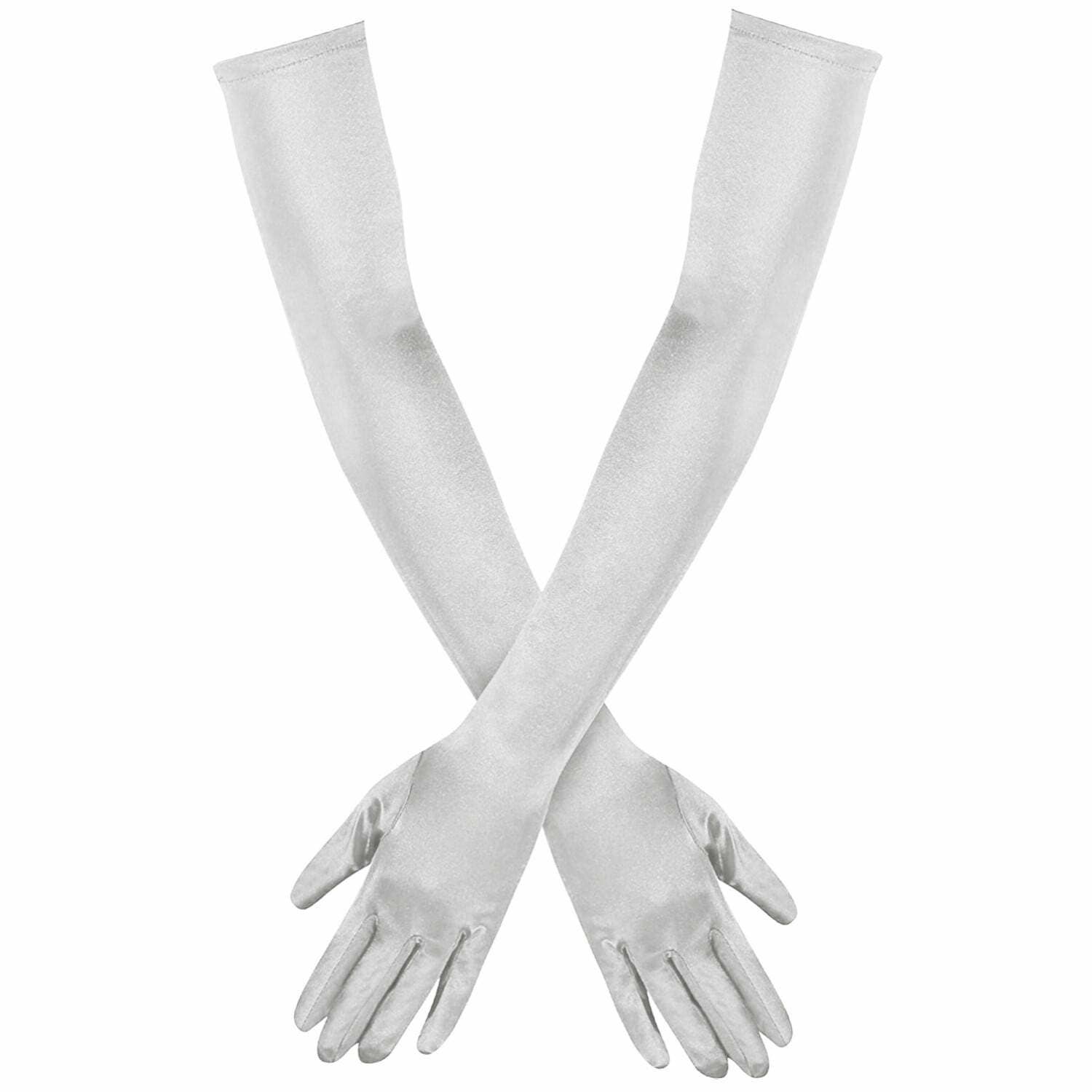 Diacly - Wholesale Gloves - Women's - 23 inch Opera Length Satin gloves Gatsby Flapper12