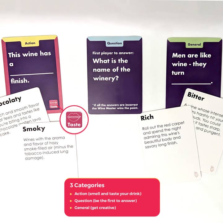 Taste It Games - Wholesale Card Game - Taste the Grapes - Wine Master Game9