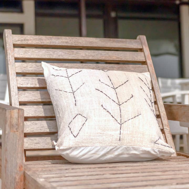 Soeji - Vendita all'ingrosso Fodera cuscino decorativo - Fodera per cuscino bianco 40x40 cm/50x50 cm SERAJA in cotone