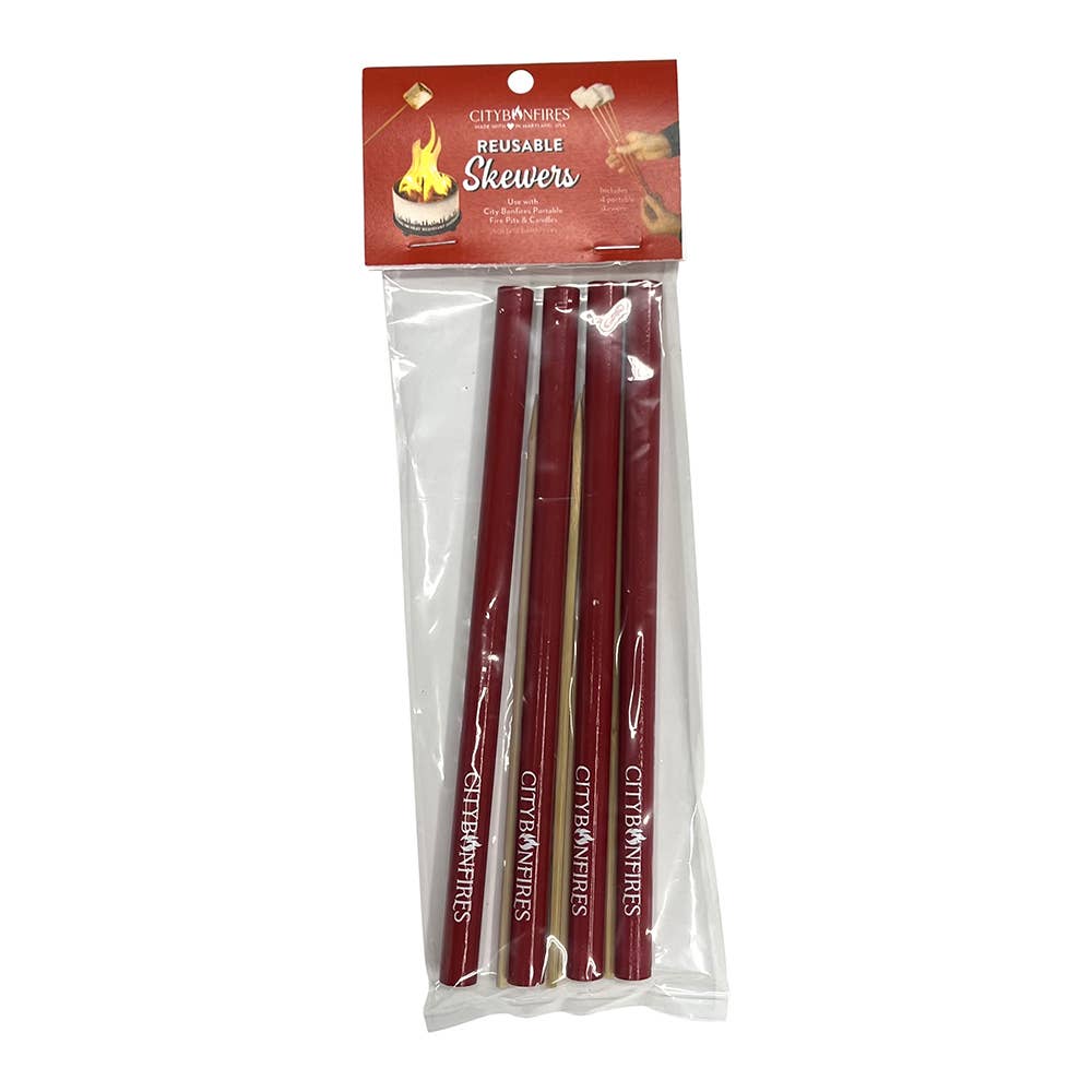 City Bonfires - Portable Fire Pits - Wholesale Skewer - Portable Reusable Skewer 4 Pack3