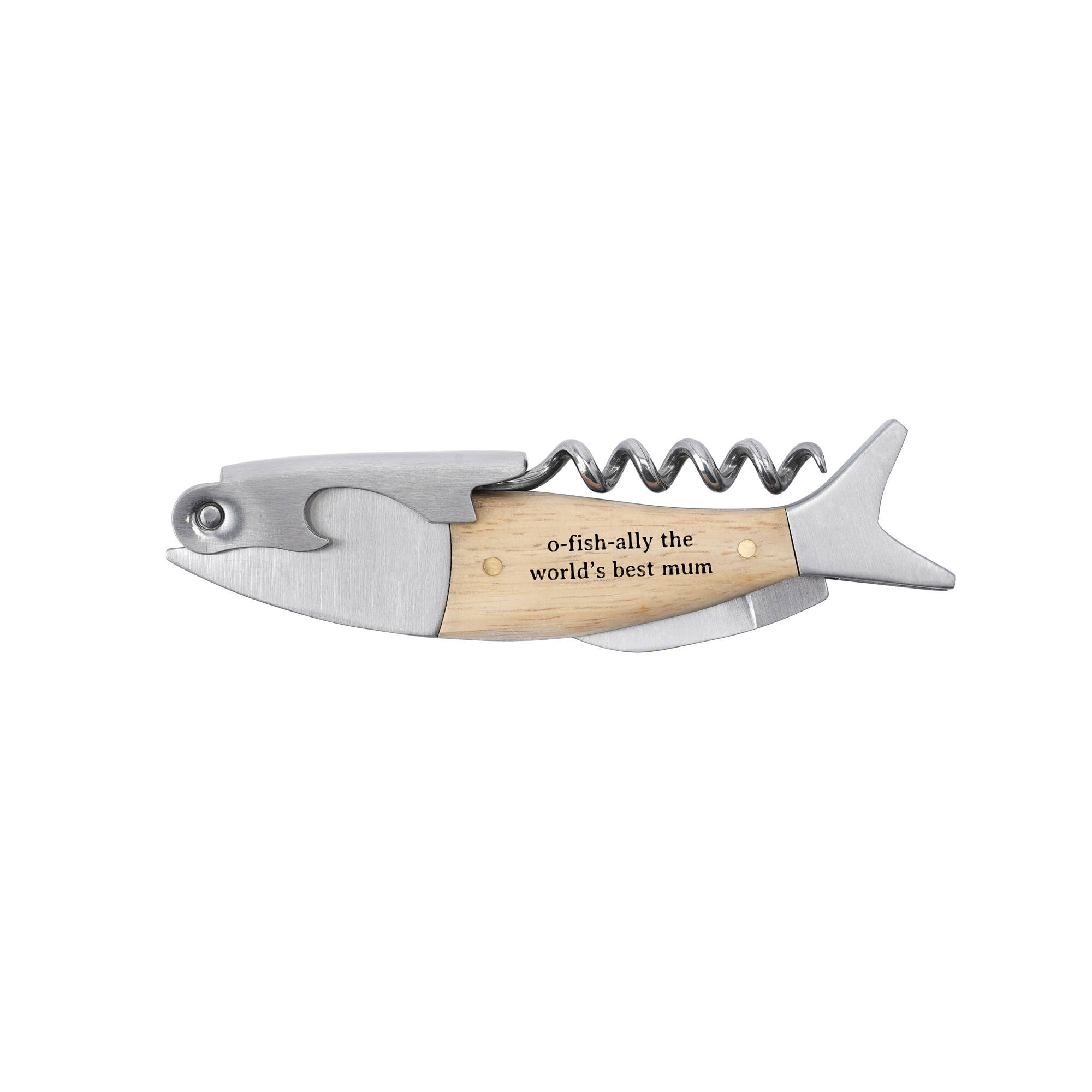 CGB Giftware - Wholesale Bottle/Wine Opener - Loft 'O-Fish-Ally The World's Best Mum' Fish Bottle Opener1