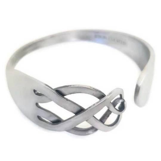 Gleamlety - Venta al por mayor Pulseras tipo brazalete - Cubiertos de joyería de pulsera de tenedor trenzado3