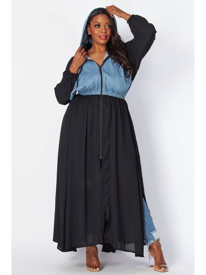 DENIM BLACK Plus Dress for wholesale on Faire7