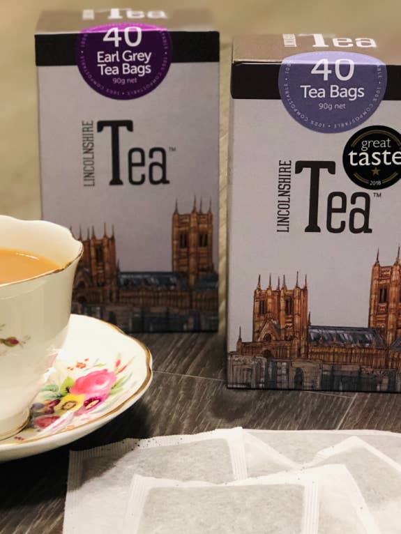 Lincolnshire Tea Box 40 Compostable Paper Tea Bags for wholesale by The Lincoln Tea & Coffee Co