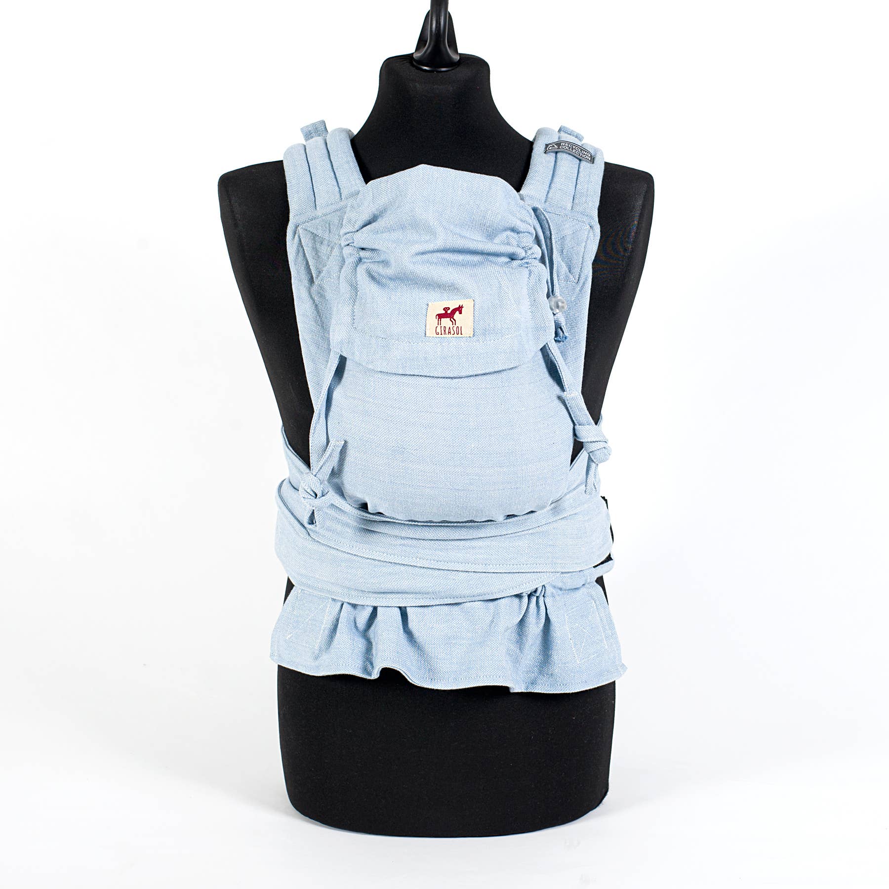 Girasol - Wholesale Baby Wrap/Sling - MySol Aqua baby carrier, fair, sustainable, recycled cotton