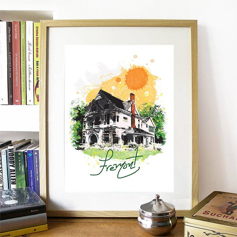 DreamMachine Prints – Engroshandel Kunsttryk – Fremont Print, Fremont Skyline, Fremont Art, Fremont plakat, Fremont akvarel, Fremont kunsttryk, Fremont kort, Fremont Wall Art WCSymbol521