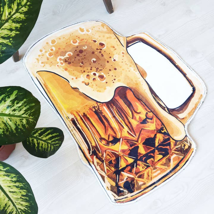 Enico Rugs - Wholesale Door mat - Beer Shaped Rug, Beer Themed Home Decor, Bar Mat2