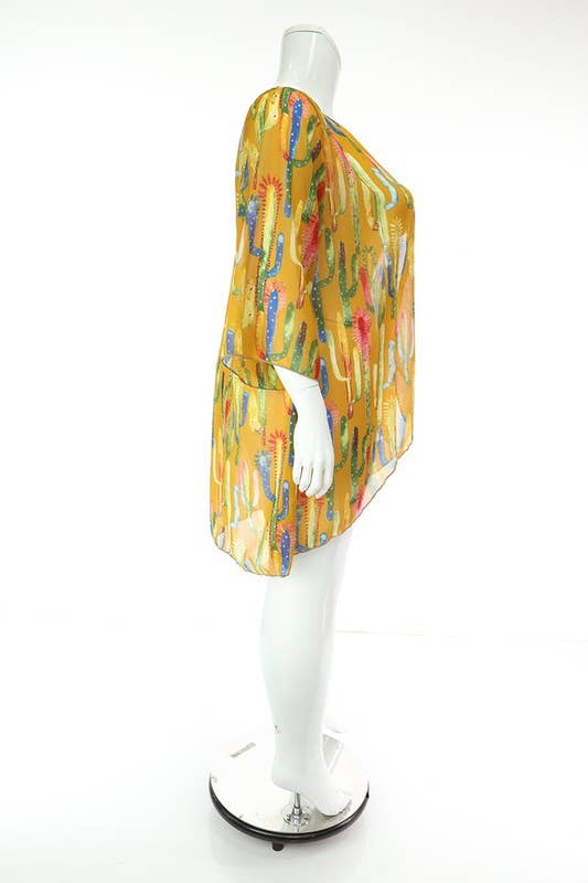 SEXY STAR DESIGN INC – wholesale Kimono - Dam – Plusstorlek Ny Stil Dam Chiffon Kimonoärmar2