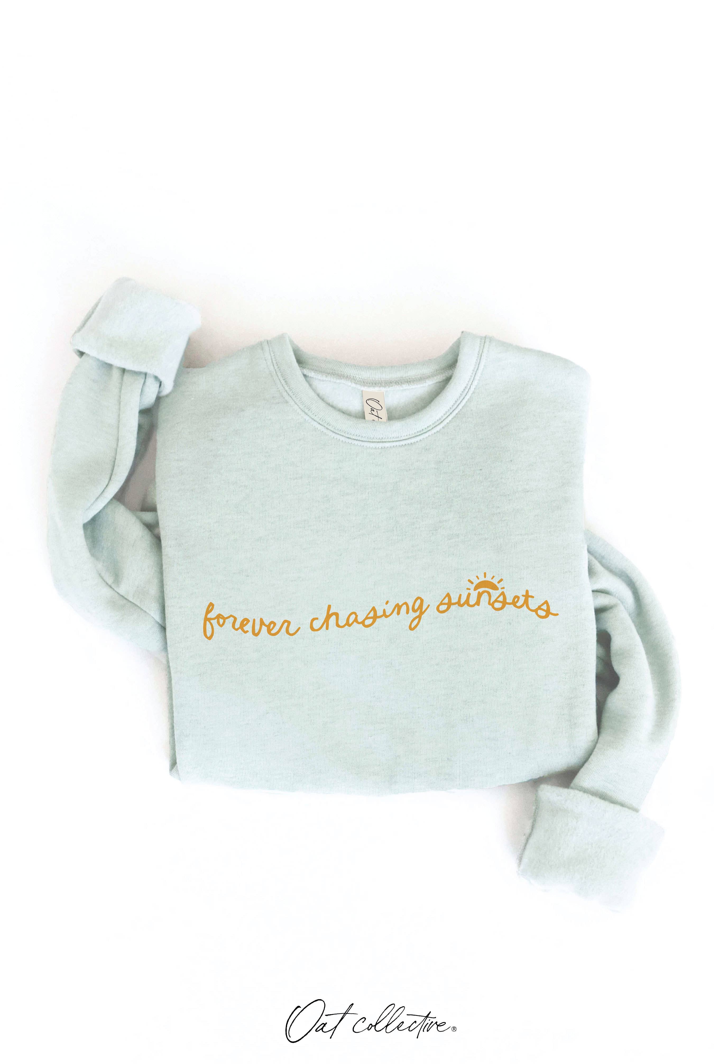 OAT COLLECTIVE - Wholesale Graphic Sweatshirt - Women's - FOREVER CHASING SUNSETS  Graphic Sweatshirt7