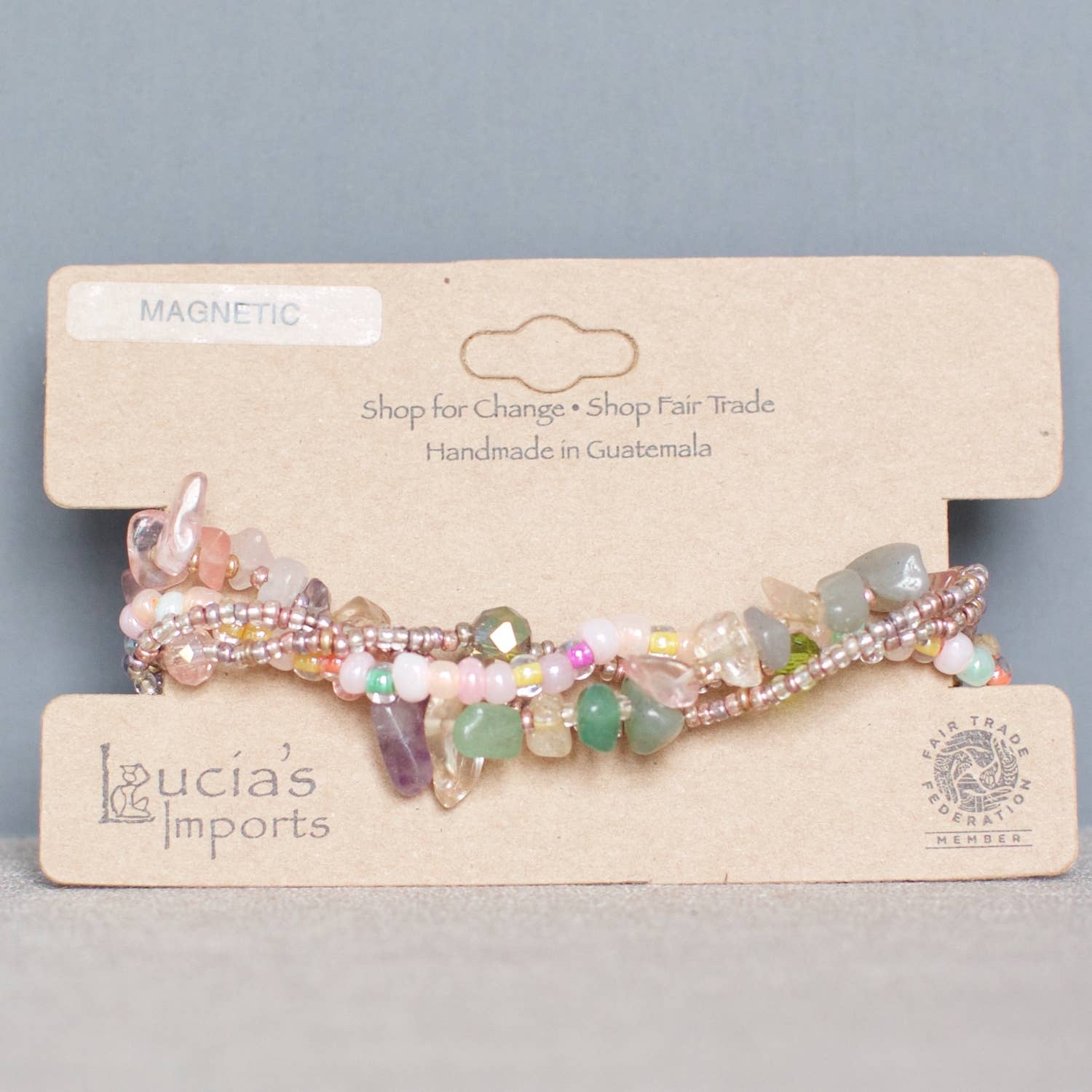 Lucia's Imports - Wholesale Beaded Bracelet - Small Rock Candy Magnetic Bracelet3