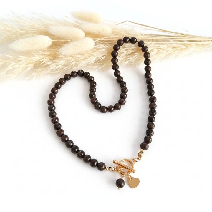 Collana Pietra Bronzite per la vendita all'ingrosso da parte di Produtos Namasté