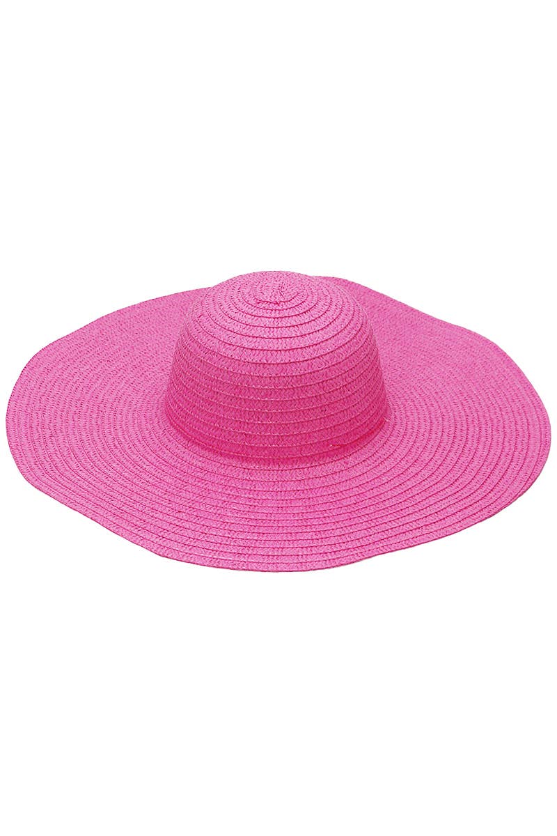 Cap Zone - Wholesale Straw Hat - Women's - Thin Light-Weight Floppy Straw Beach Sun Hat10